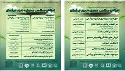 برگزاری سومین مدرسه زمستانه اخلاق و سلامت معنوی و تعهد حرفه ای